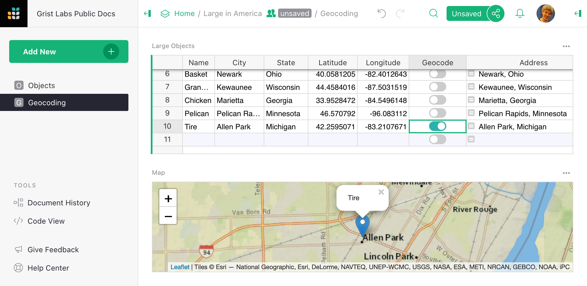 Geocoding